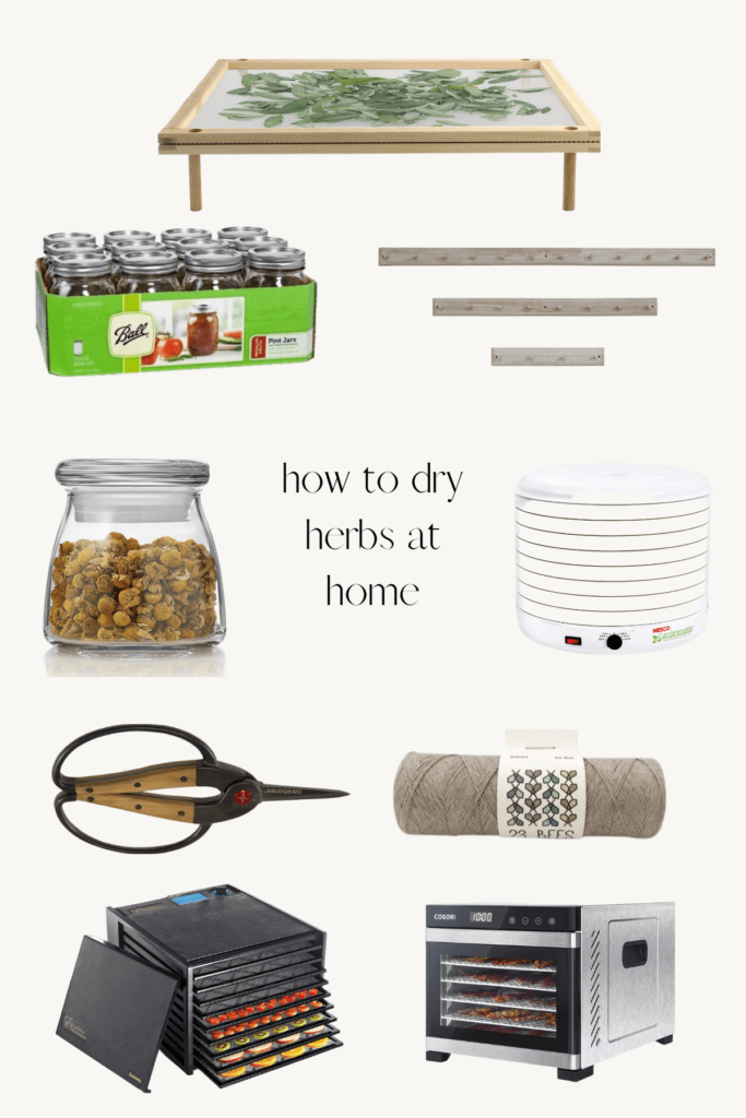 how to dry herbs at home
