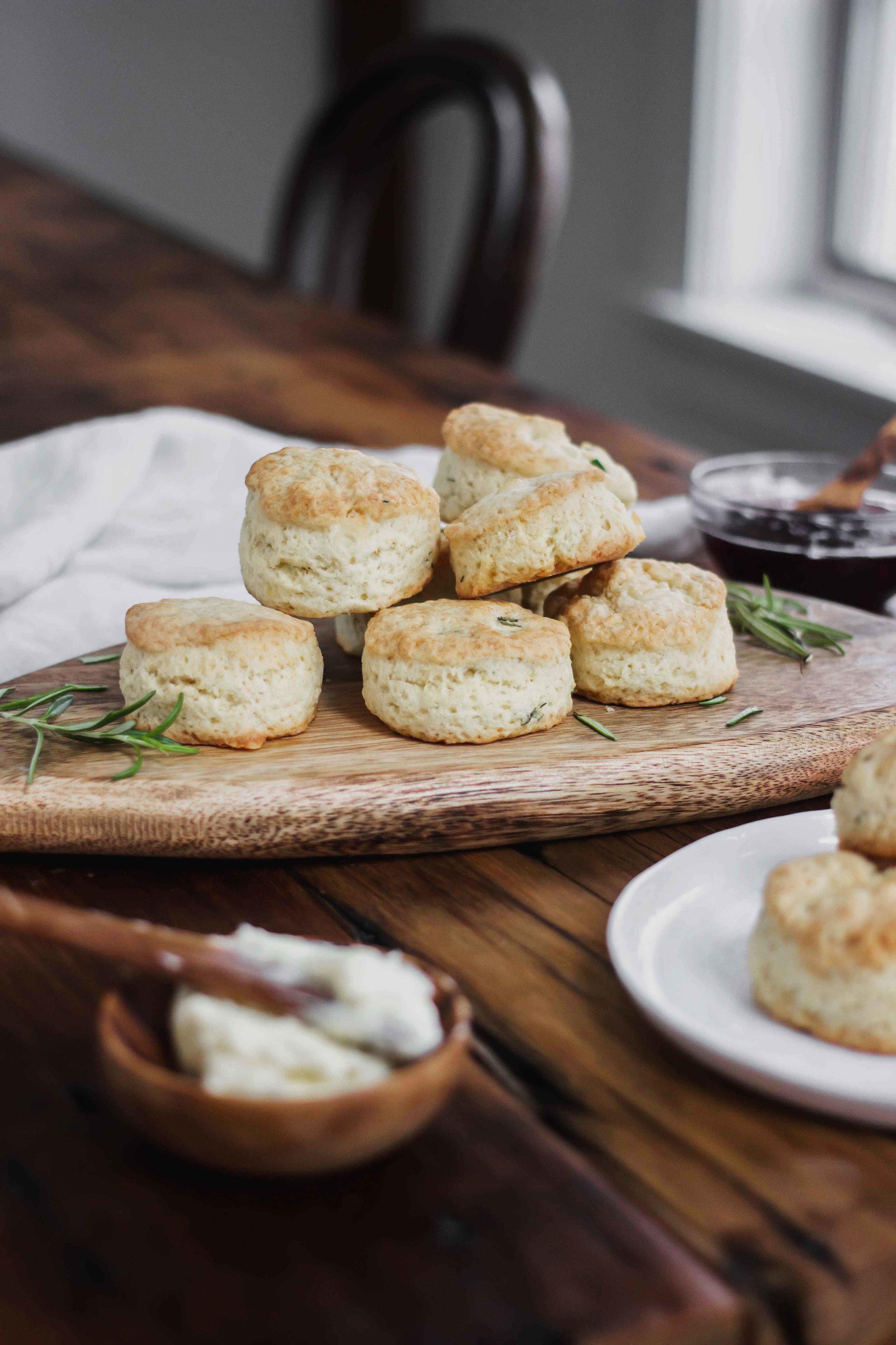 British Cheddar and Rosemary Scones