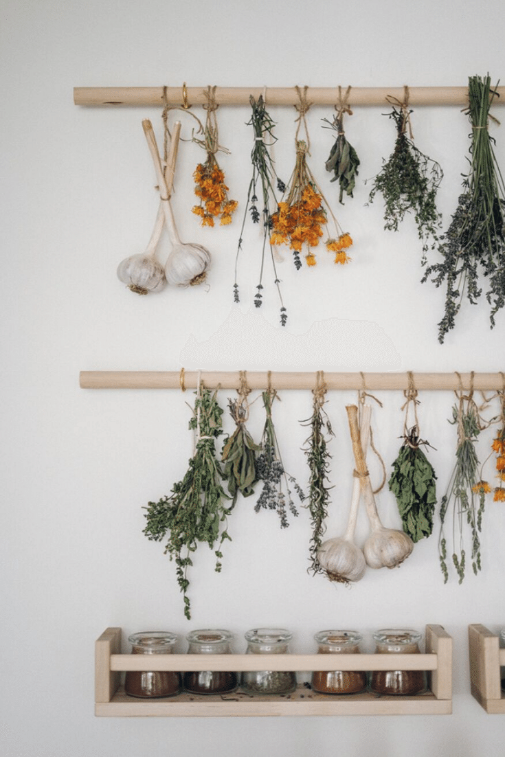 DIY Herb Drying Rack Tutorial Using Basic Recycled Materials