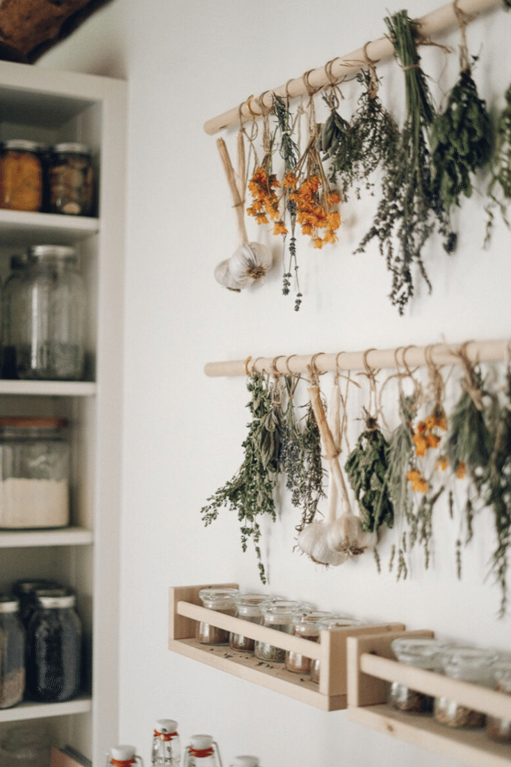 Beautiful DIY Herb Drying Rack For Drying Herbs