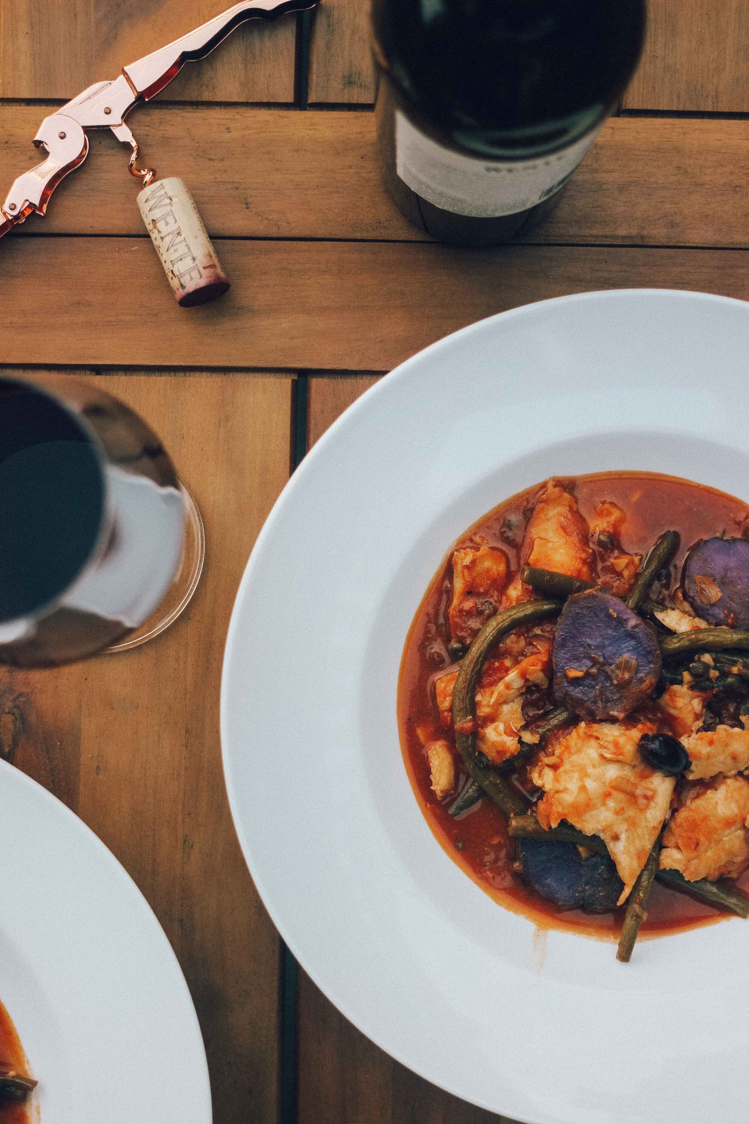 Italian food culture image of baccala fish stew