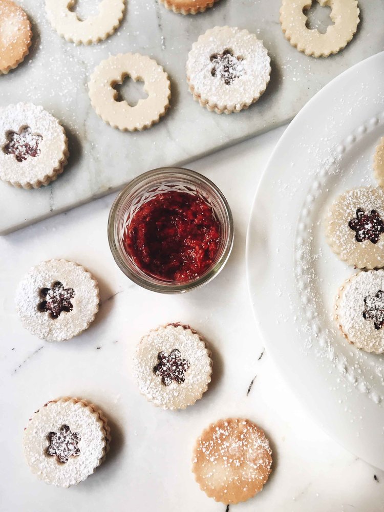 Gluten Free Linzer Cookies With Raspberry Filling