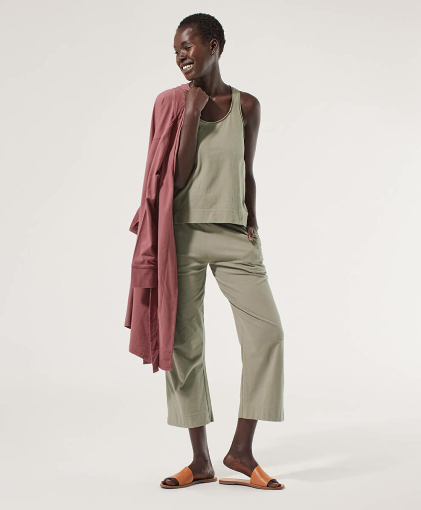 light green loungewear by affordable sustainable clothing brand pact
